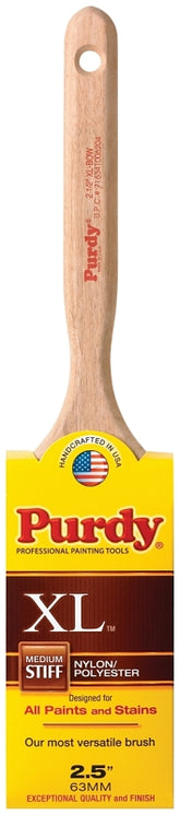 Purdy XL Bow 144064325 Trim Brush, Nylon/Polyester Bristle, Fluted Handle